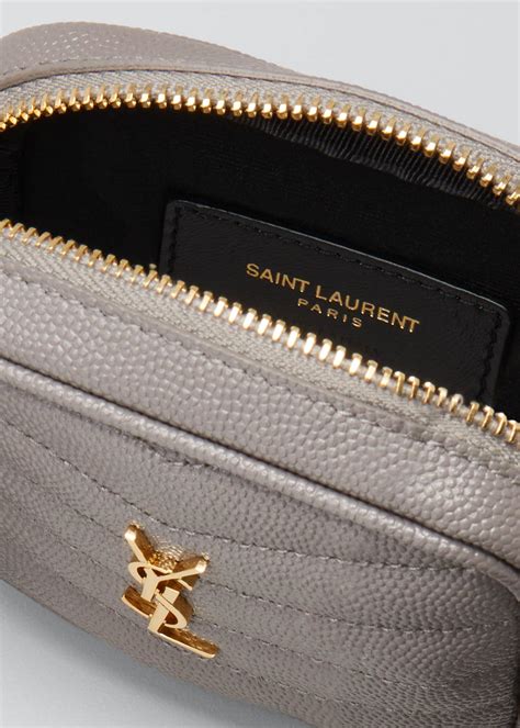 ysl key pouch silver|saint laurent monogram pouch.